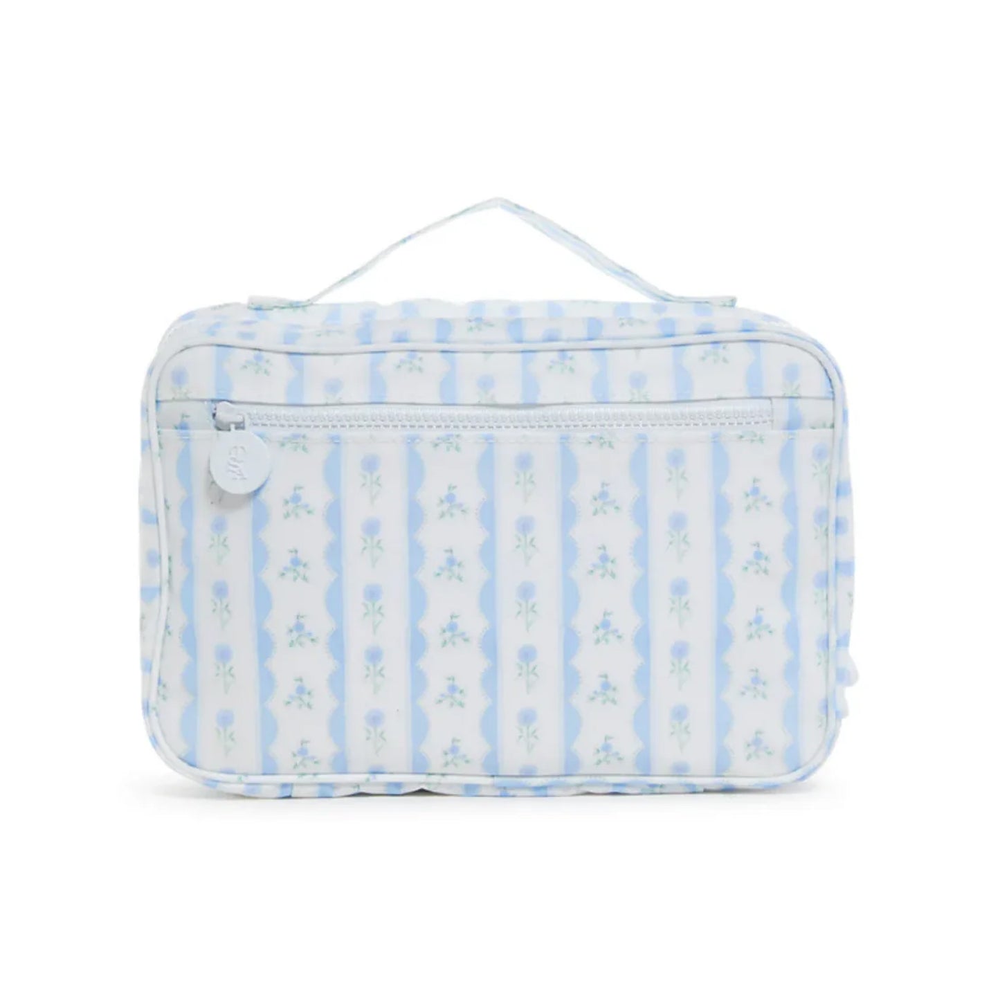 TRVL Bundle Up 2 Hanging Toiletry Bag | Ribbon Floral Blue