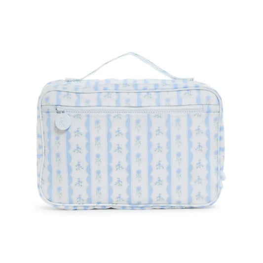 TRVL Bundle Up 2 Hanging Toiletry Bag | Ribbon Floral Blue