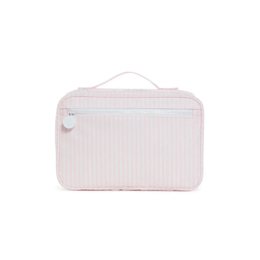 TRVL Bundle Up Hanging Toiletry Bag | Pimlico Stripe Pink