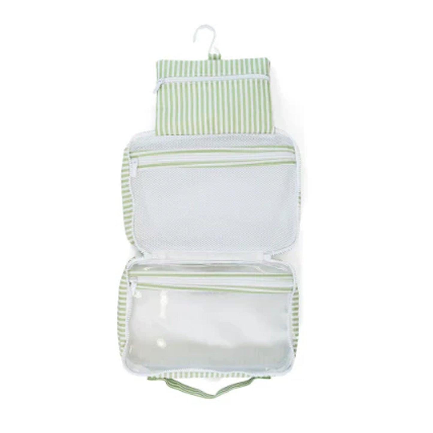 TRVL Bundle Up Hanging Toiletry Bag | Pimlico Stripe Sage