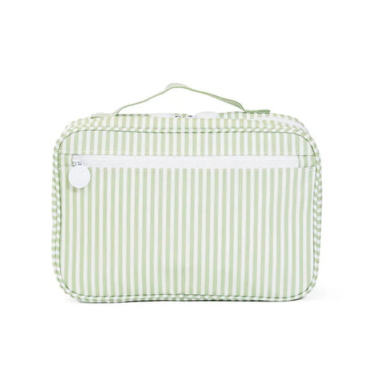 TRVL Bundle Up Hanging Toiletry Bag | Pimlico Stripe Sage