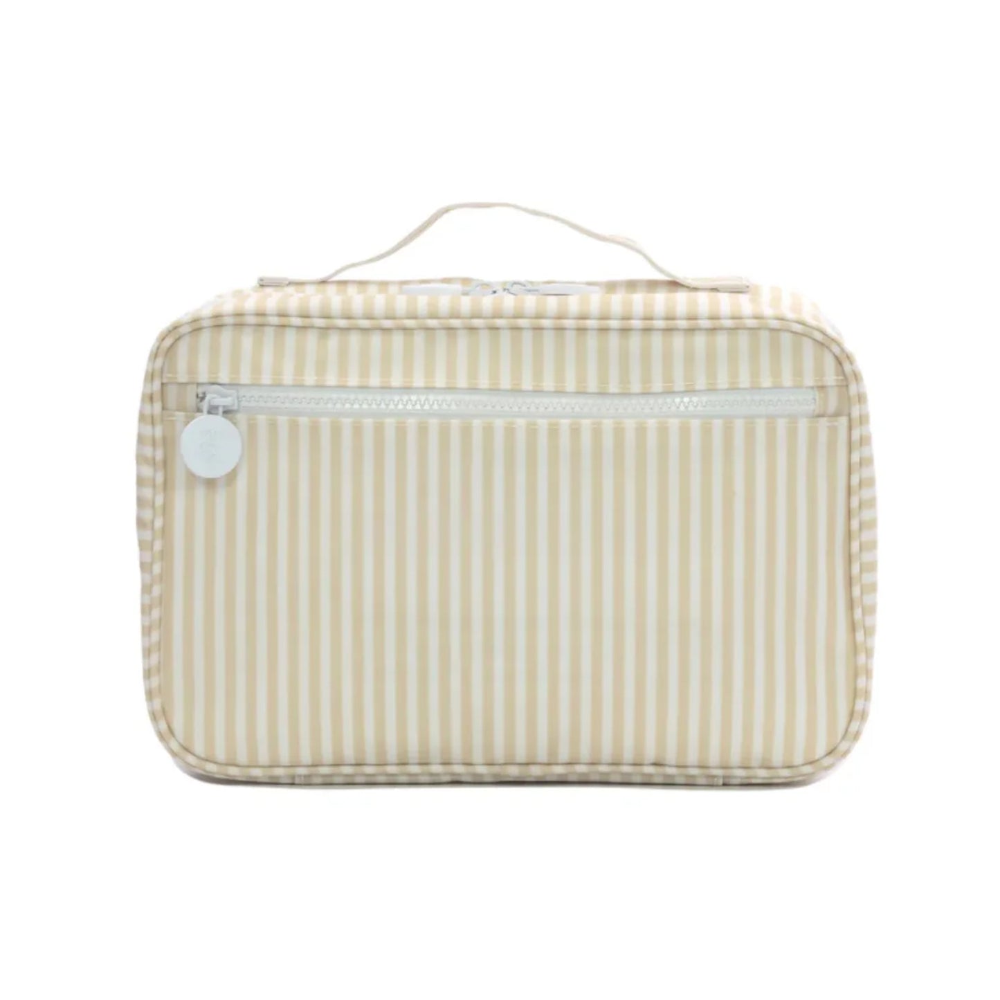 TRVL Bundle Up Hanging Toiletry Bag | Pimlico Stripe Sand