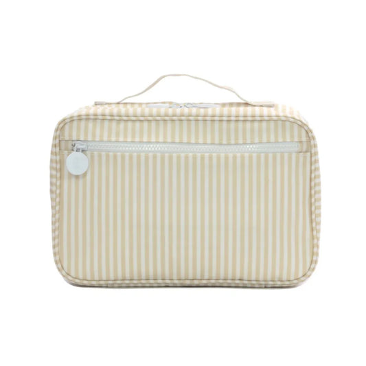 TRVL Bundle Up Hanging Toiletry Bag | Pimlico Stripe Sand