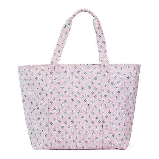 TRVL Jumbo Tote | XL Tote in Petite Fleur Pink