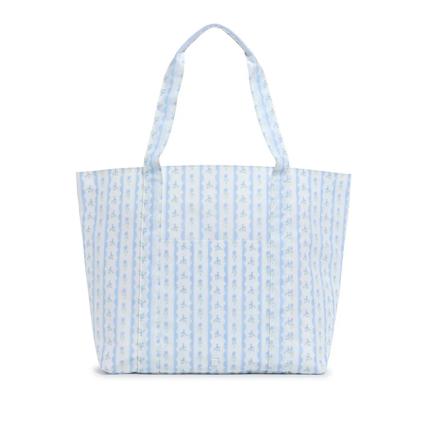 TRVL Jumbo Tote | XL Tote in Ribbon Floral Blue
