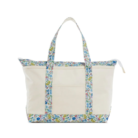 TRVL Medium Tote | Coated Canvas with Poise Trim