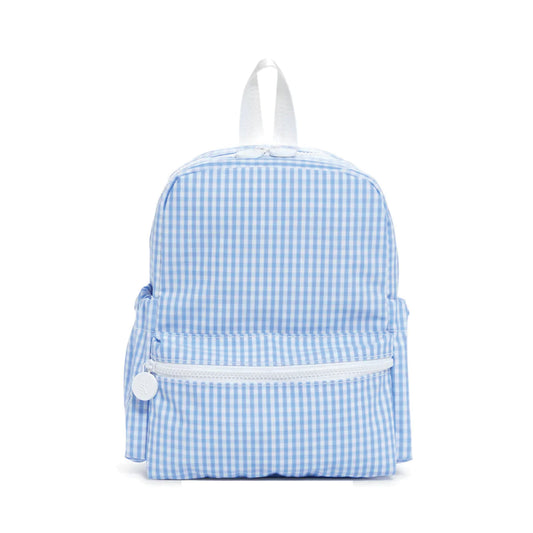 TRVL Mini Backer Kids Backpack | Gingham Sky