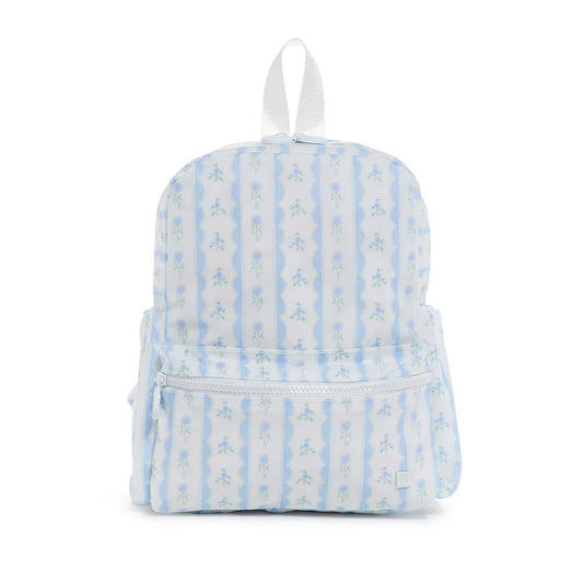 TRVL Mini Backer Kids Backpack | Ribbon Floral Blue
