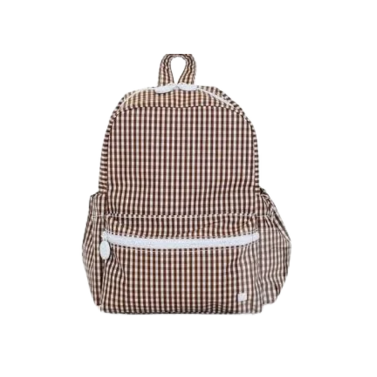 TRVL Mini Backer Kids Backpack | Gingham Coco