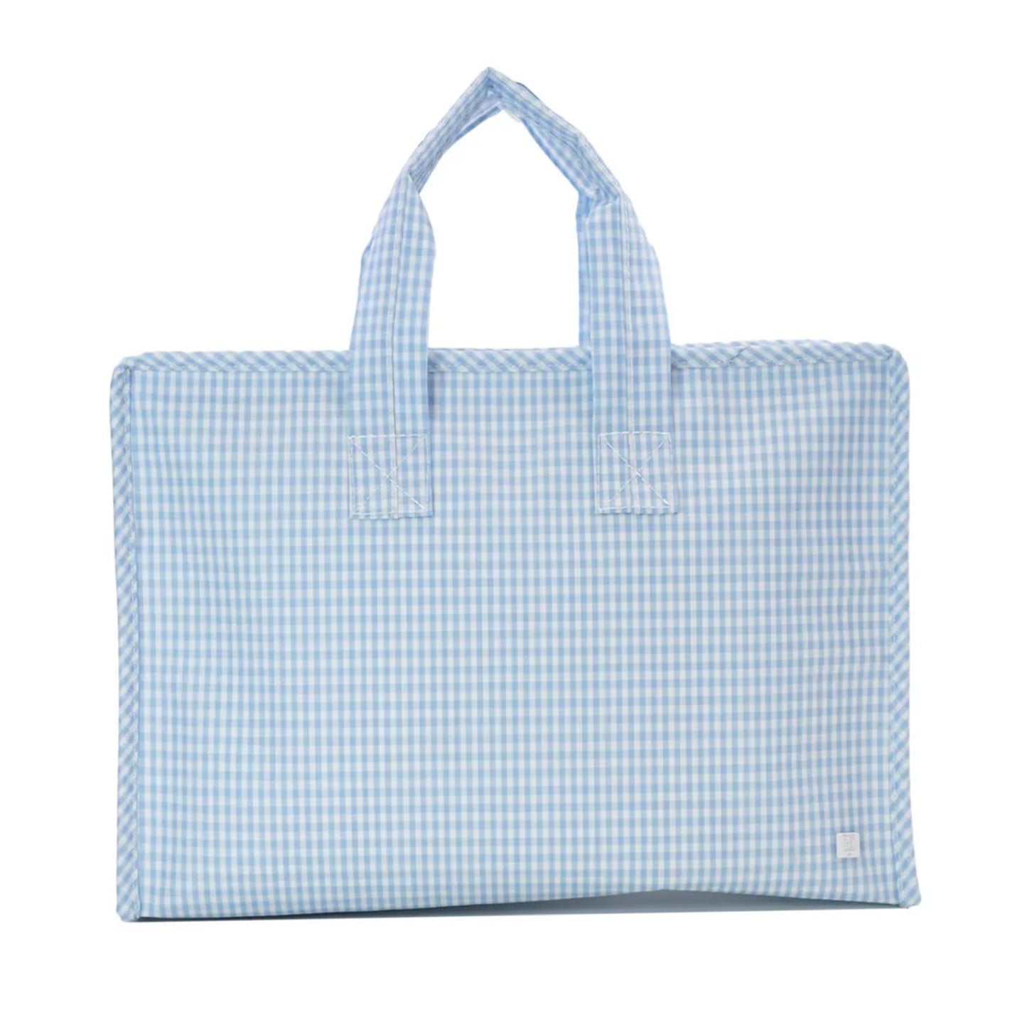 TRVL Overnite Tote | Gingham Mist