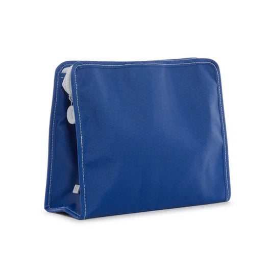 TRVL Roadie Large Zip Pouch | Coated Canvas Blue Bell