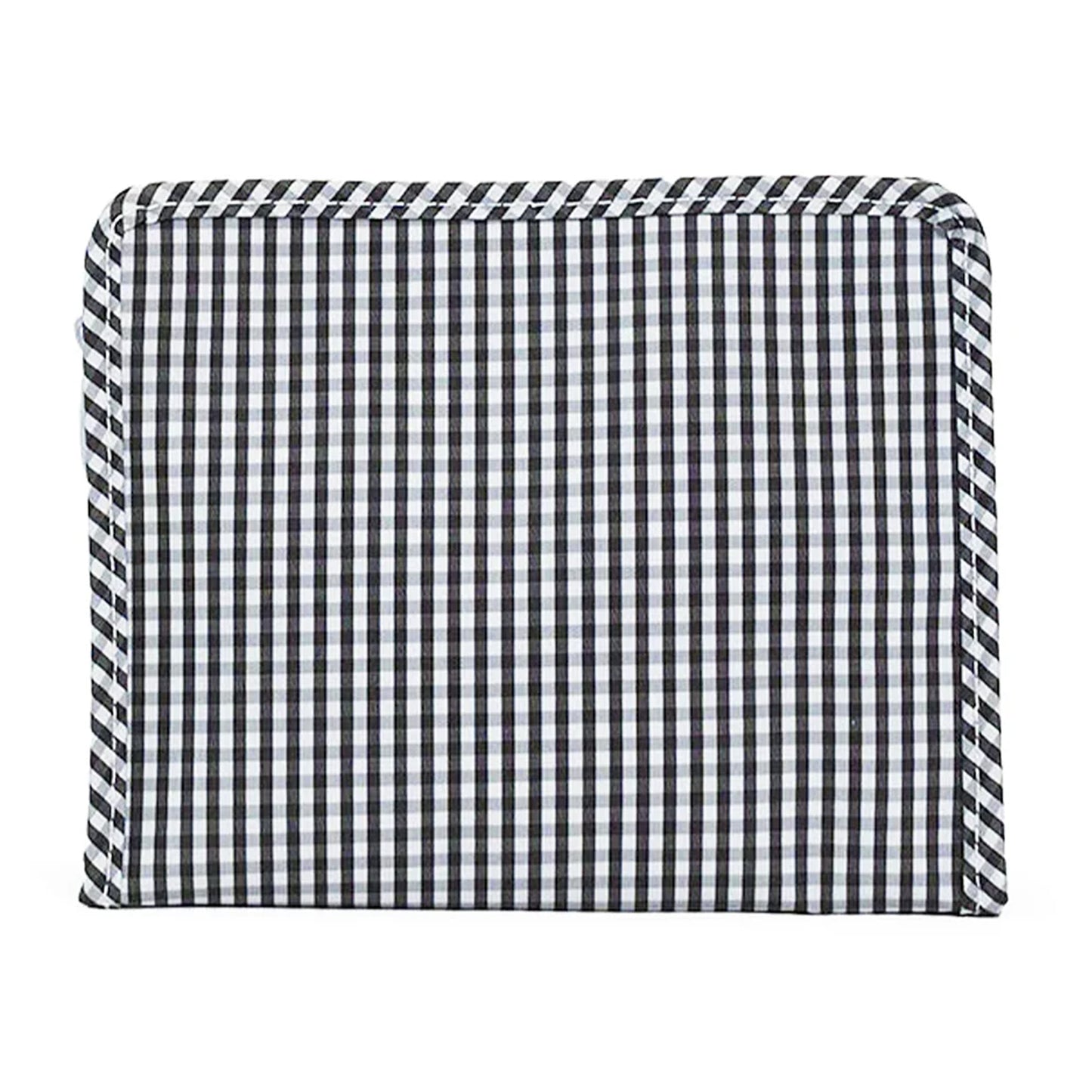 TRVL Roadie Large Zip Pouch | Gingham Black