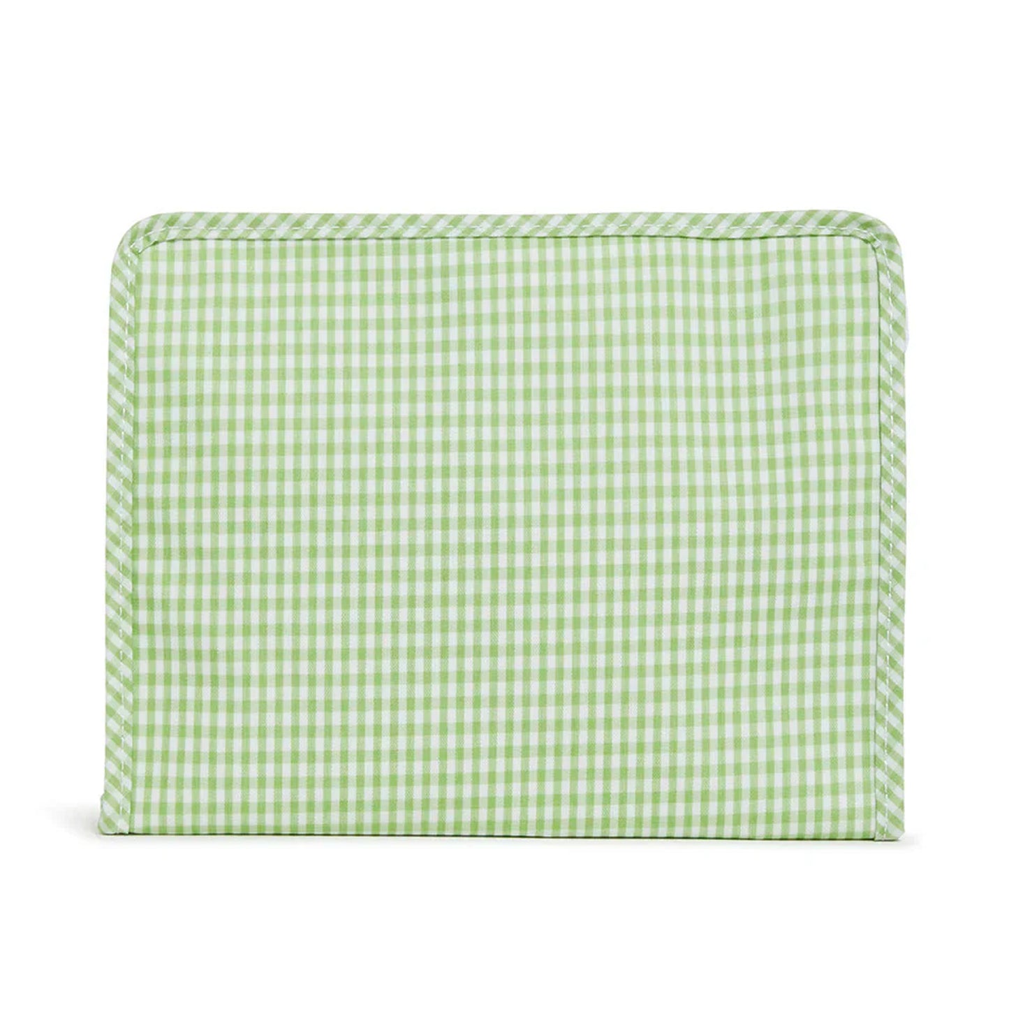 TRVL Roadie Large Zip Pouch | Gingham Leaf