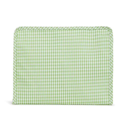 TRVL Roadie Large Zip Pouch | Gingham Leaf