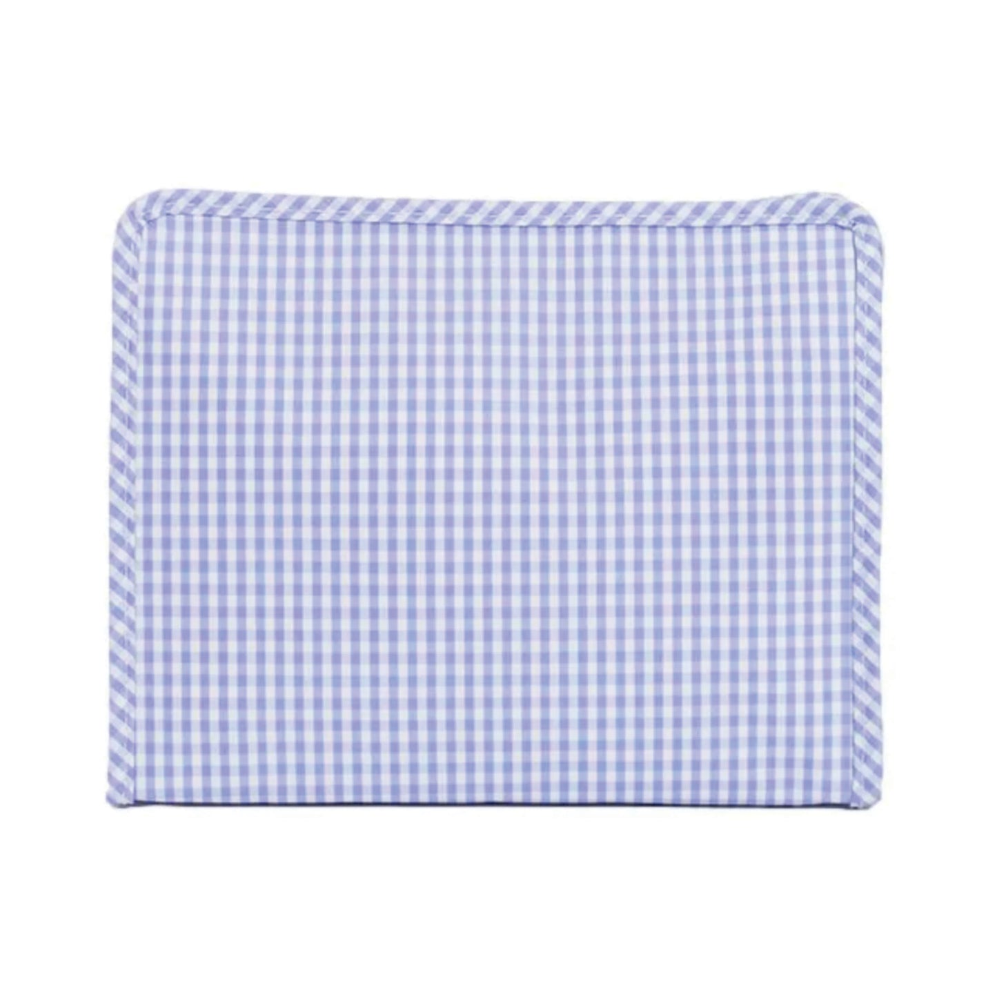 TRVL Roadie Large Zip Pouch | Gingham Lilac