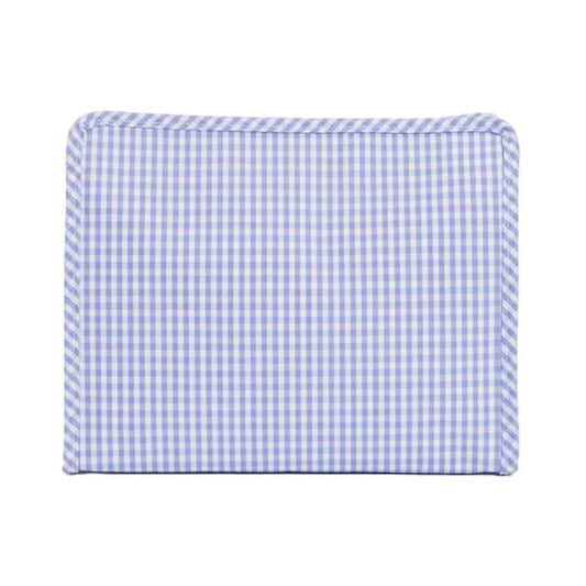 TRVL Roadie Large Zip Pouch | Gingham Lilac
