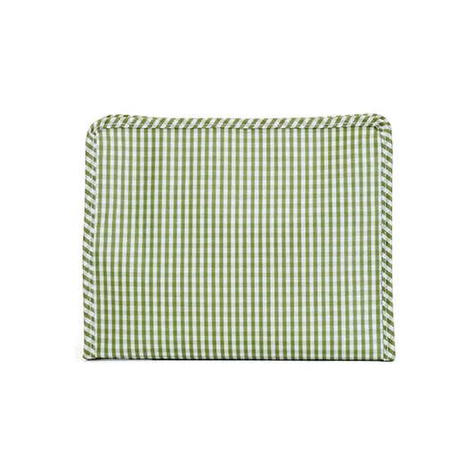 TRVL Roadie Large Zip Pouch | Gingham Moss