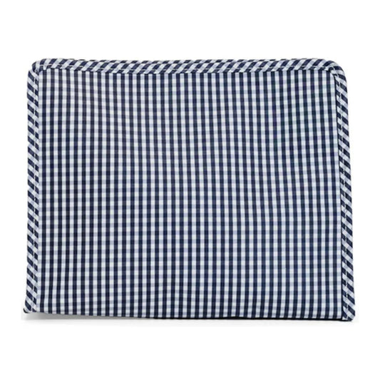 TRVL Roadie Large Zip Pouch | Gingham Navy