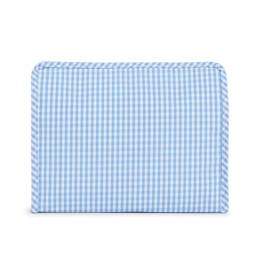 TRVL Roadie Large Zip Pouch | Gingham Sky