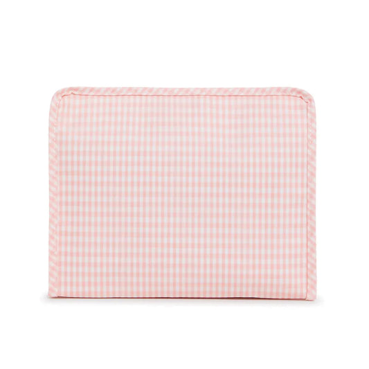 TRVL Roadie Large Zip Pouch | Gingham Taffy