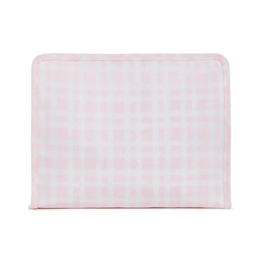 TRVL Roadie Large Zip Pouch | Pimlico Plaid Pink
