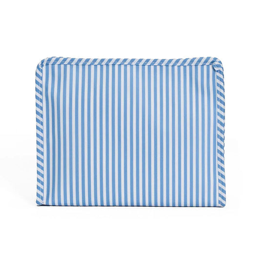 TRVL Roadie Large Zip Pouch | Pimlico Stripe Chambray