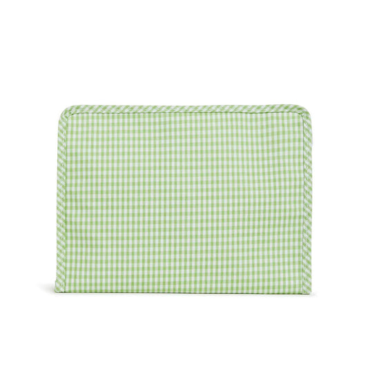 TRVL Roadie Medium Zip Pouch | Gingham Leaf
