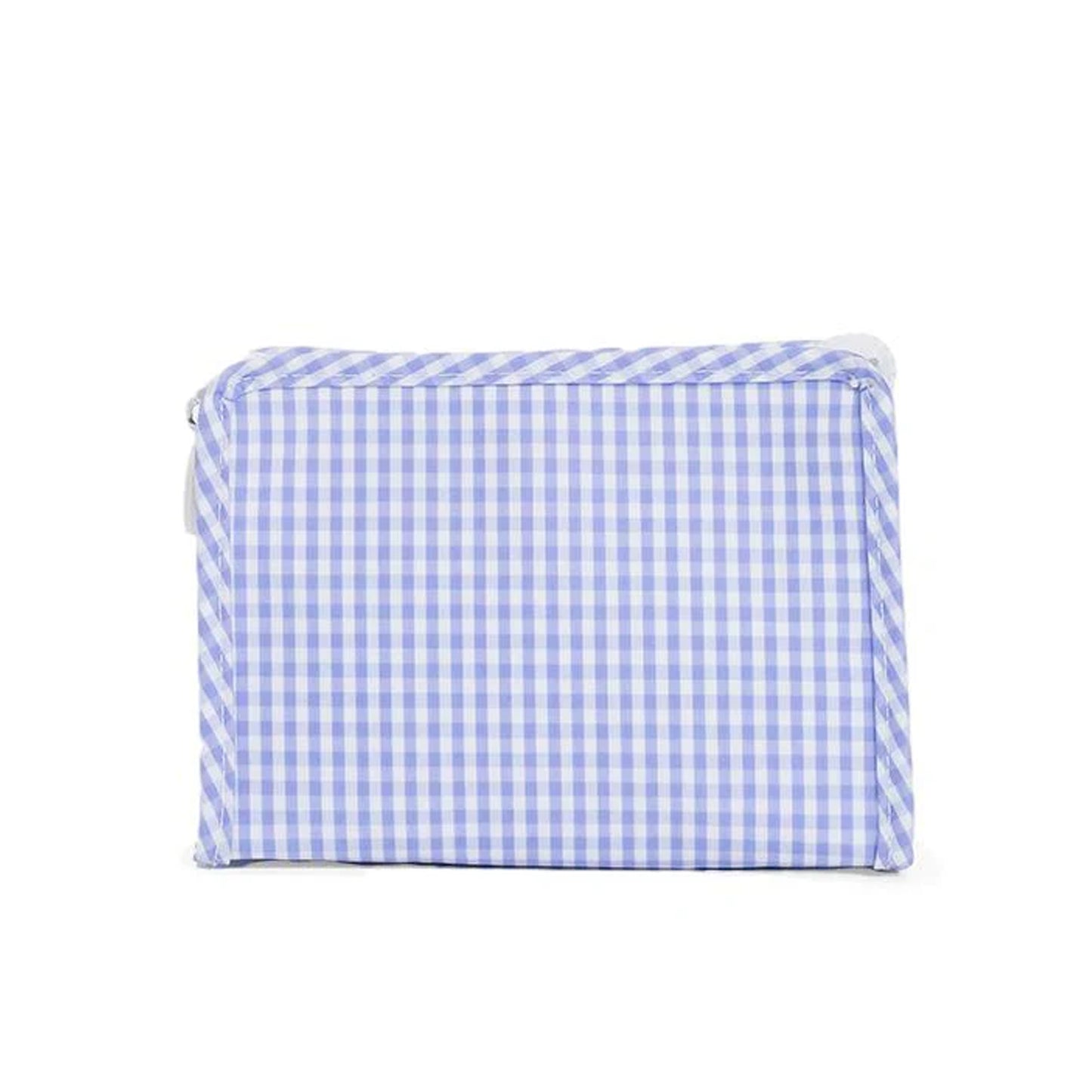 TRVL Roadie Medium Zip Pouch | Gingham Lilac