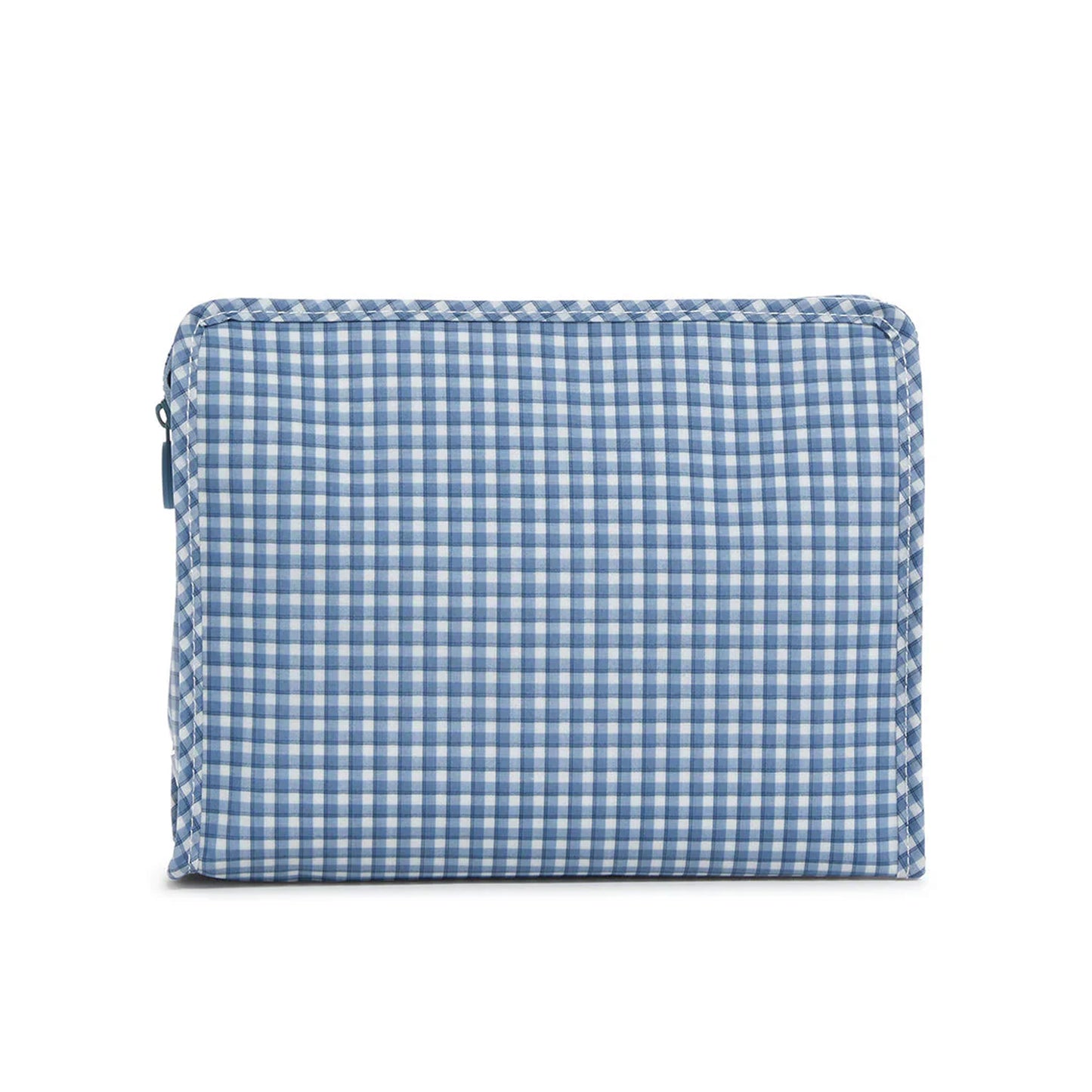 TRVL Roadie Medium Zip Pouch | Rodeo Check Indigo