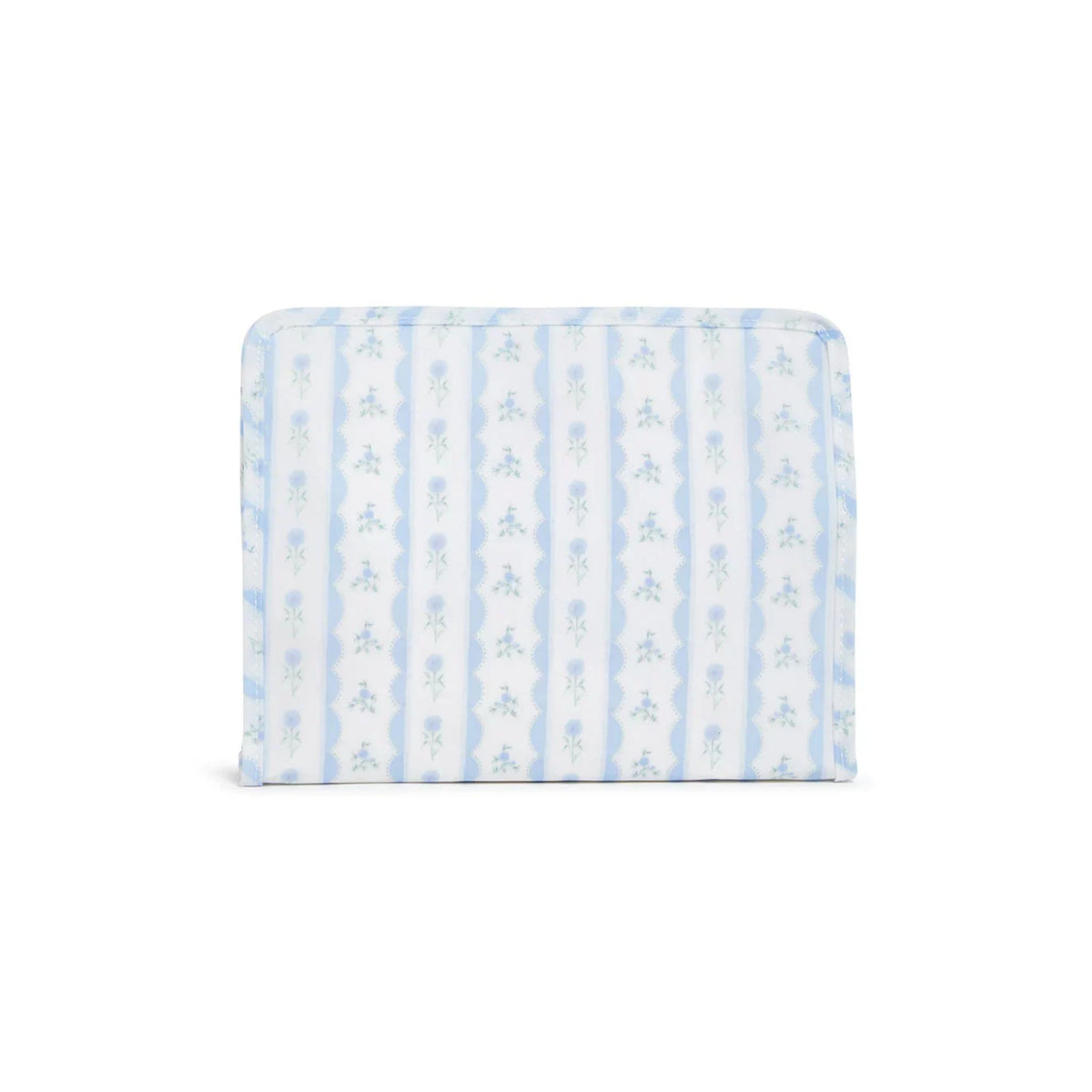 TRVL Roadie Small Zip Pouch | Ribbon Floral Blue