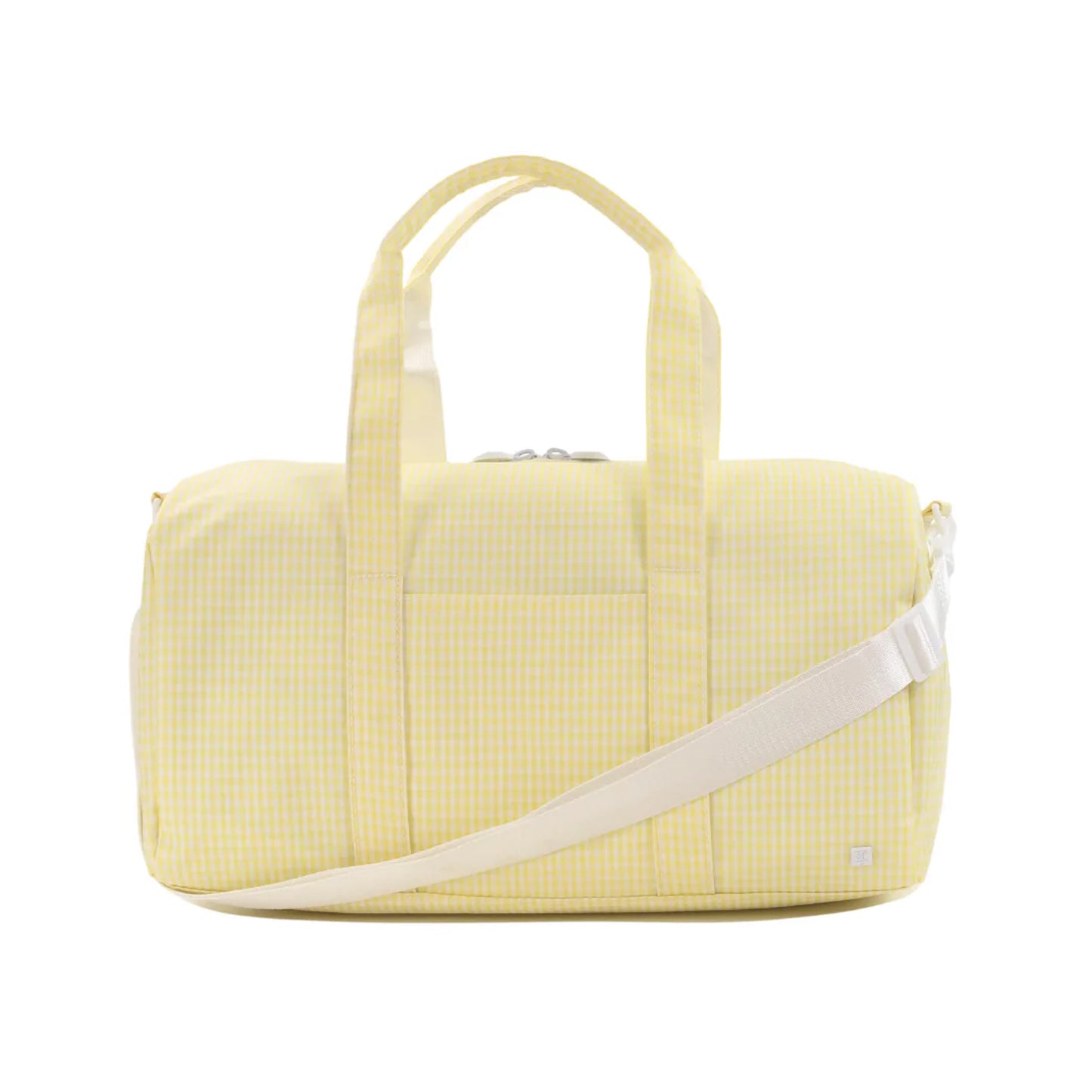 TRVL Weekender Duffel Bag | Gingham Buttercup