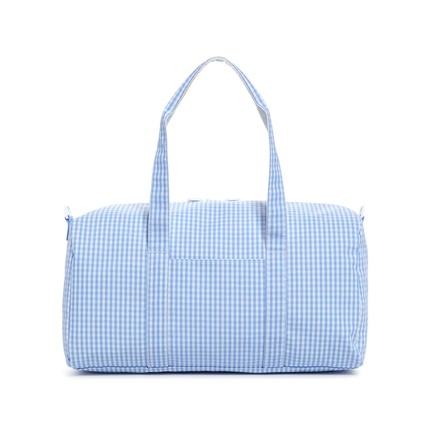 TRVL Weekender Duffel Bag | Gingham Sky