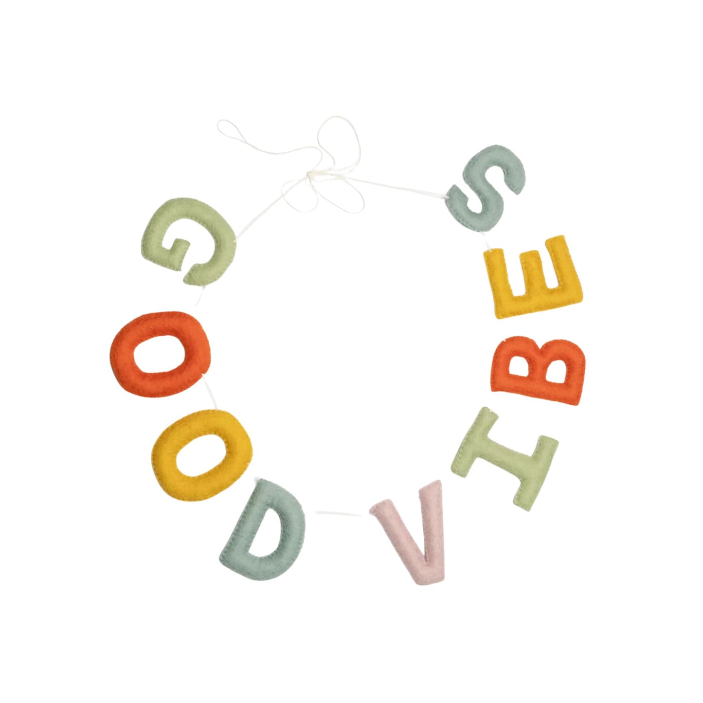 Winding Road "Good Vibes" Felt Banner