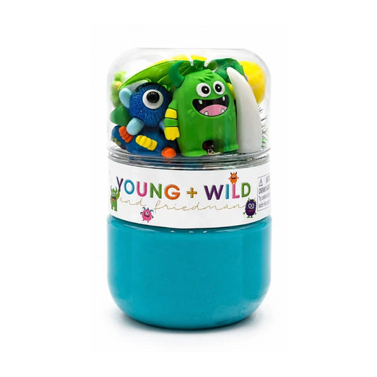Young, Wild, & Friedman Grab & Go Dough Jar – Colorful Monster