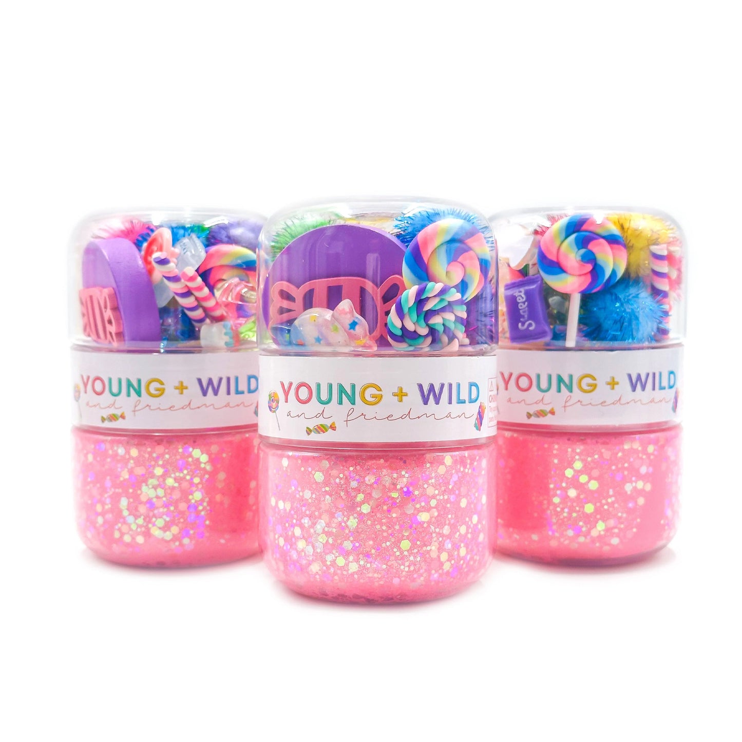 Young, Wild, & Friedman Grab & Go Dough Jar – Candy