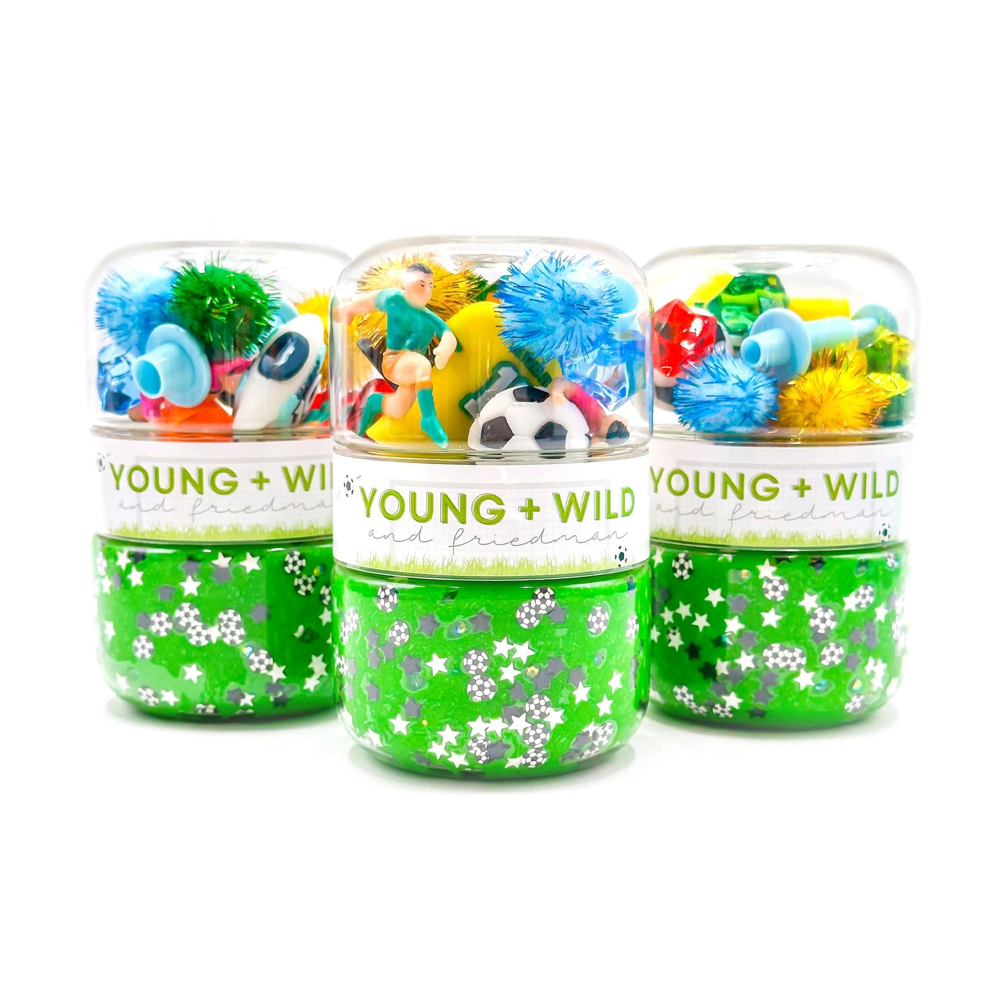 Young, Wild, & Friedman Grab & Go Dough Jar – Soccer