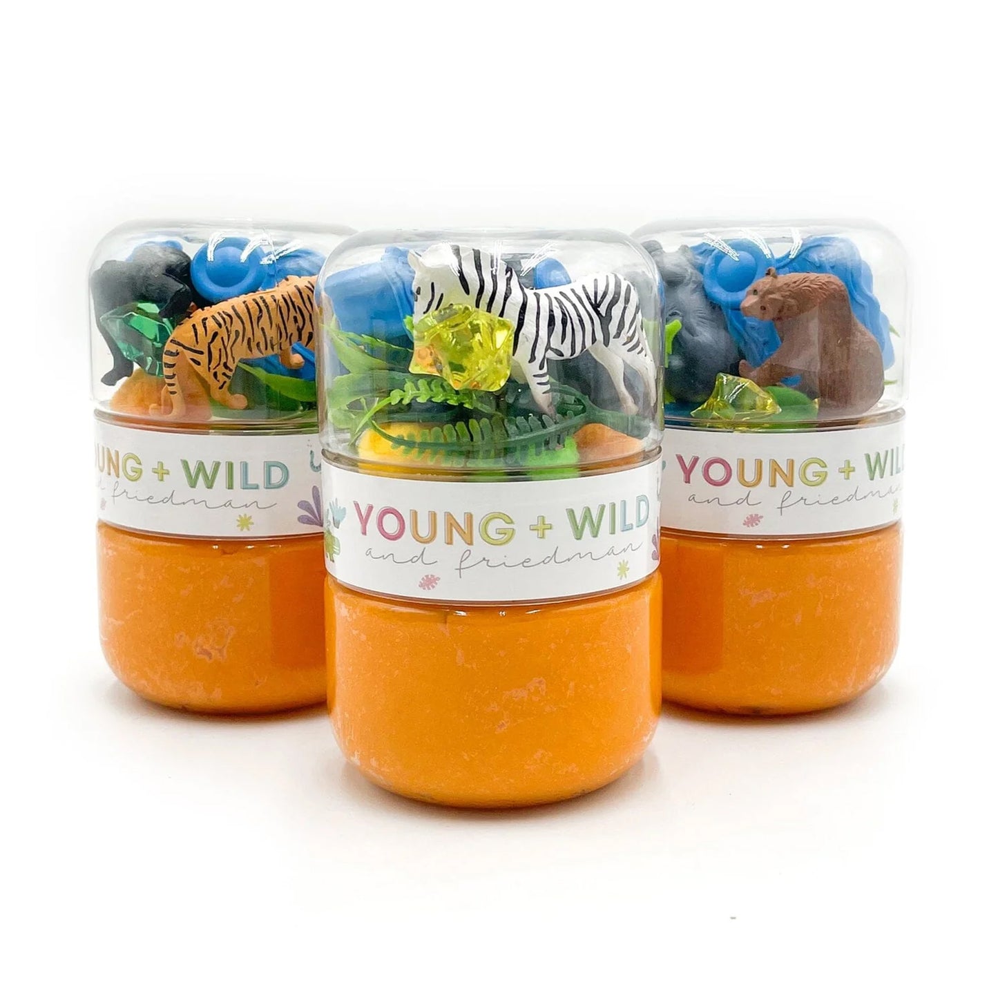 Young, Wild, & Friedman Grab & Go Dough Jar – Zoo