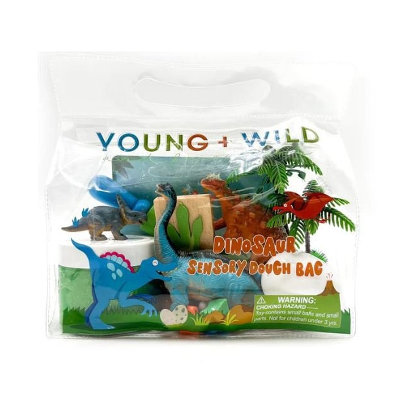 Young, Wild, & Friedman Sensory Dough Bag – Dinosaur