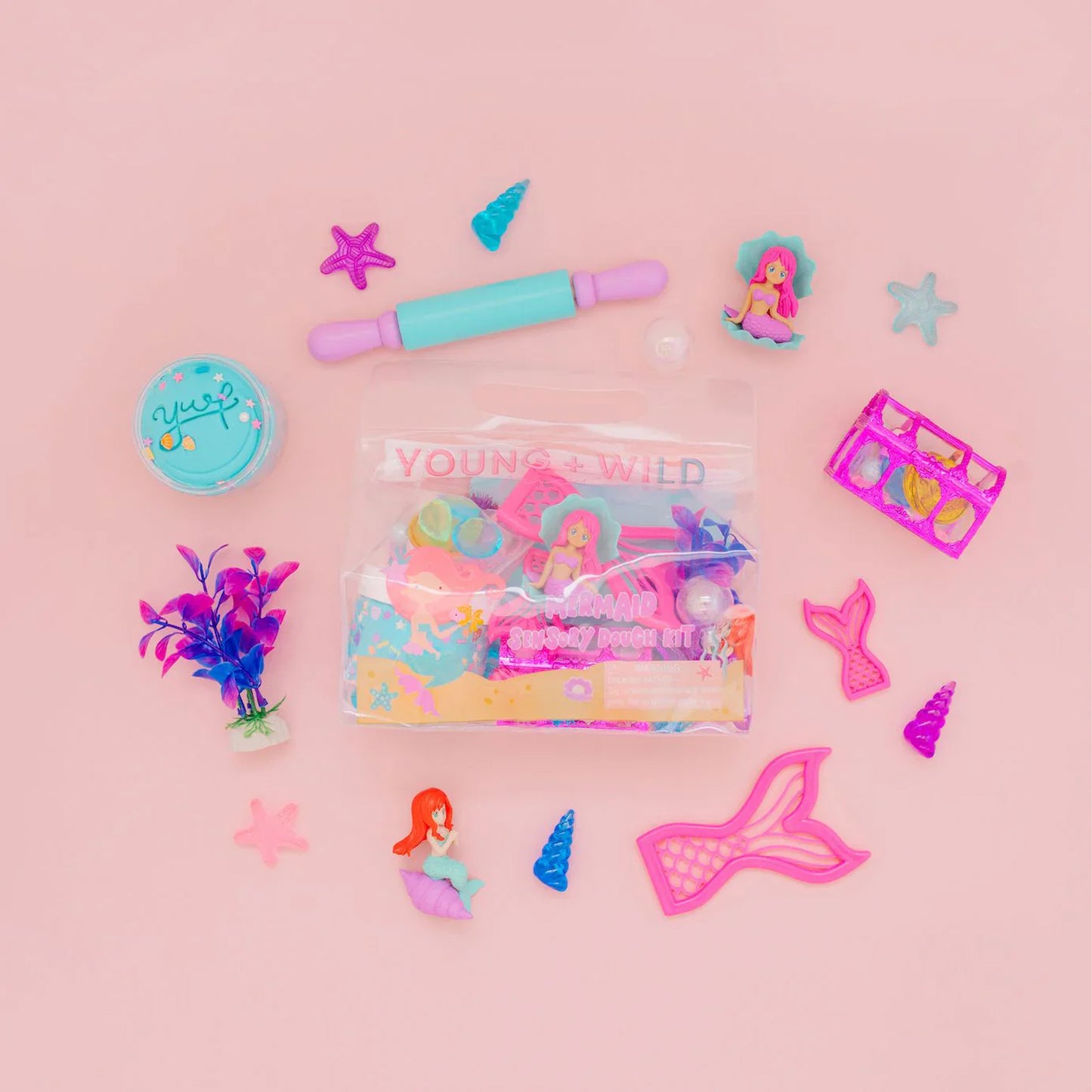 Young, Wild, & Friedman Sensory Dough Bag – Mermaid