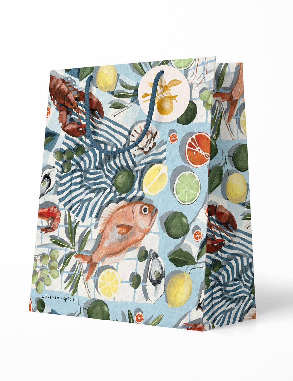 Fish & Citrus Medium Gift Bag