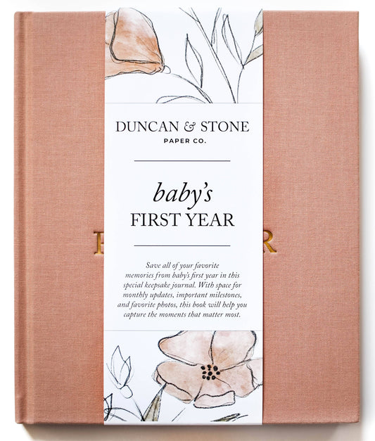 Baby's First Year Baby Memory Book & Photo Album