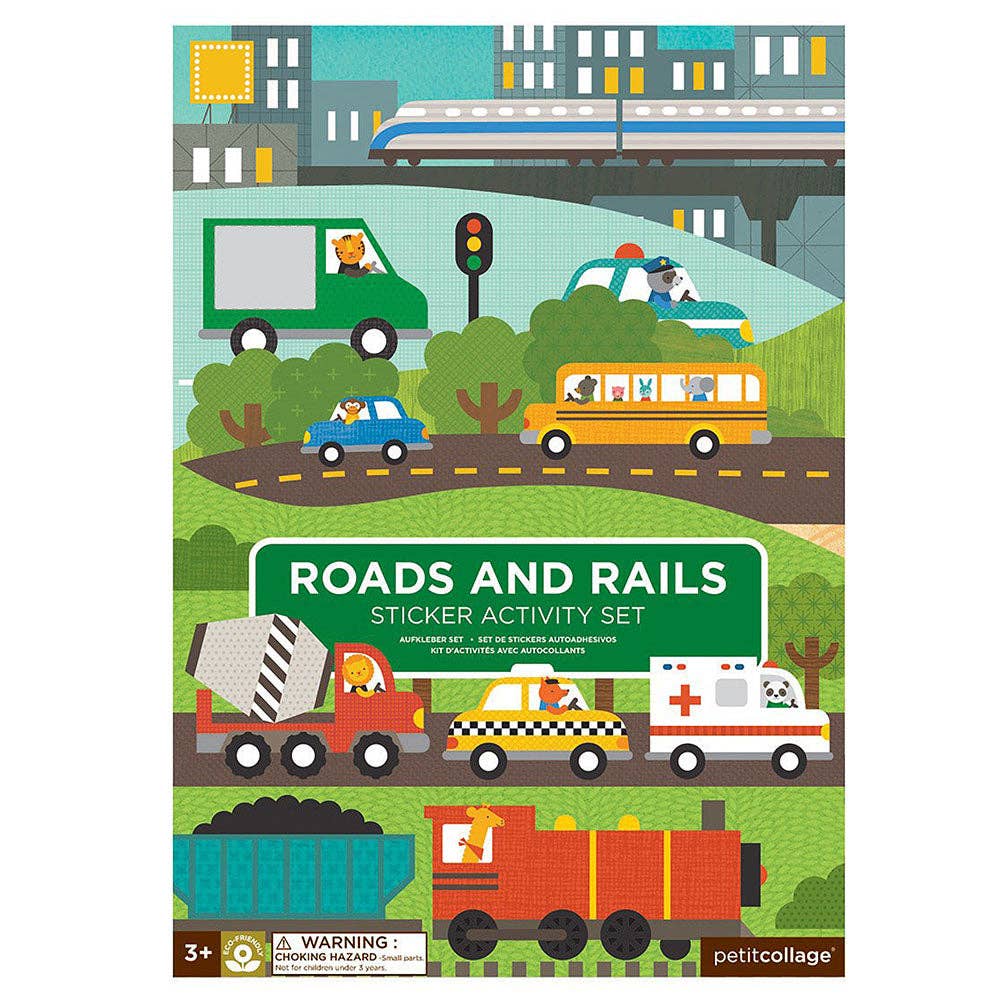 Sticker Activity Set Roads + Rails