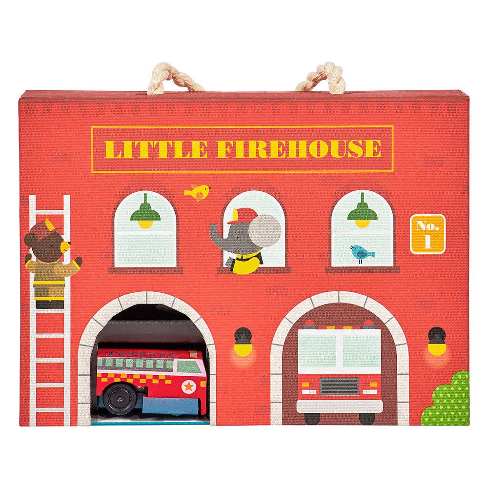 Wind Up + Go Playset Firehouse