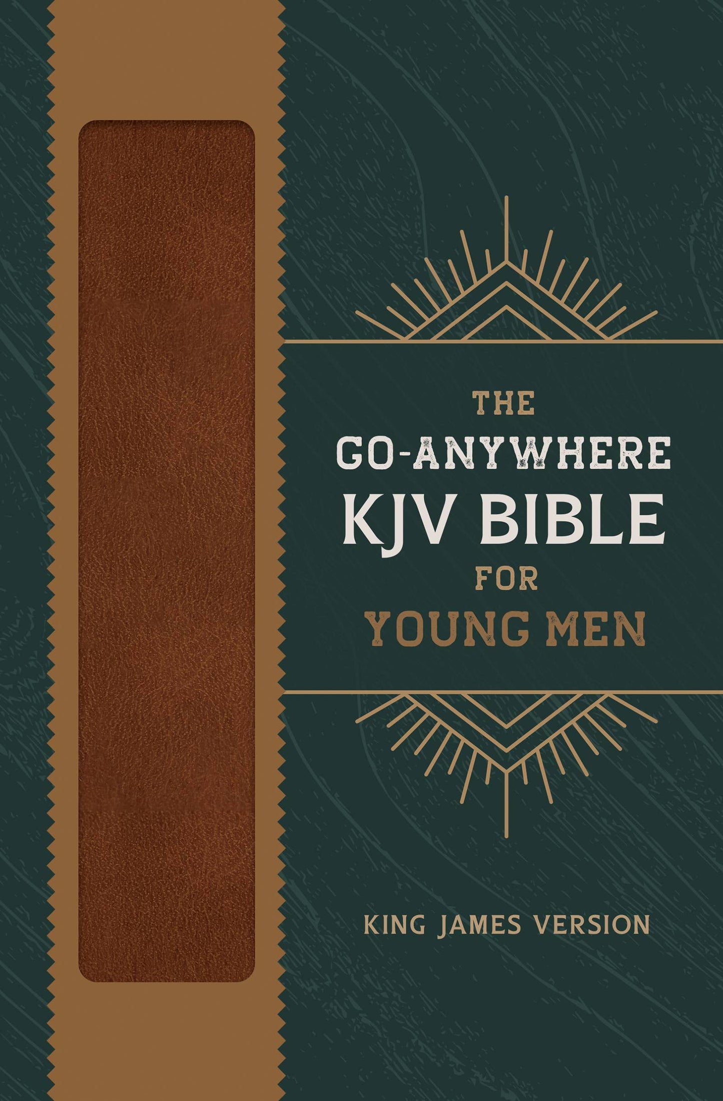 The Go-Anywhere KJV Bible for Young Men [Woodgrain Chestnut