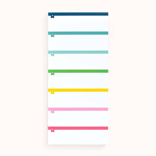 Tall Notepad, Weekly Planning