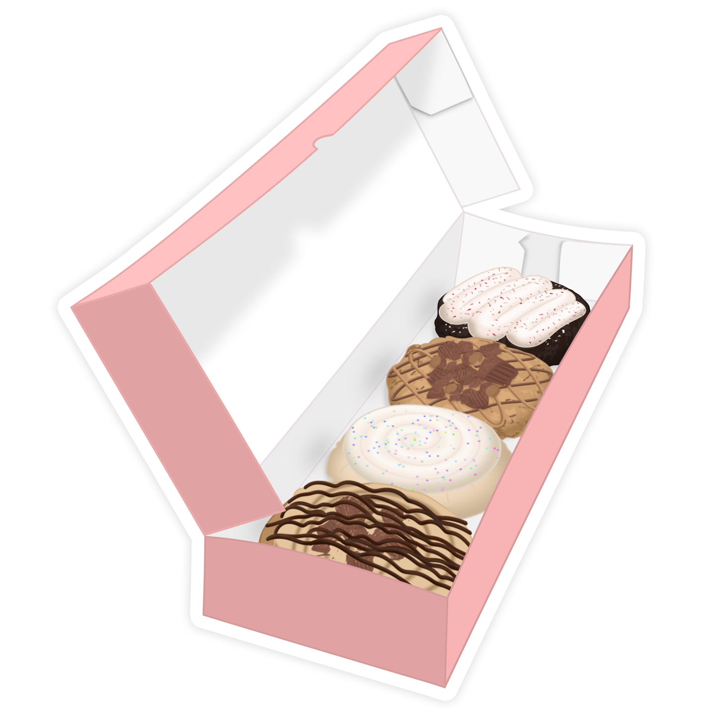 Assorted Box of Cookies Sticker