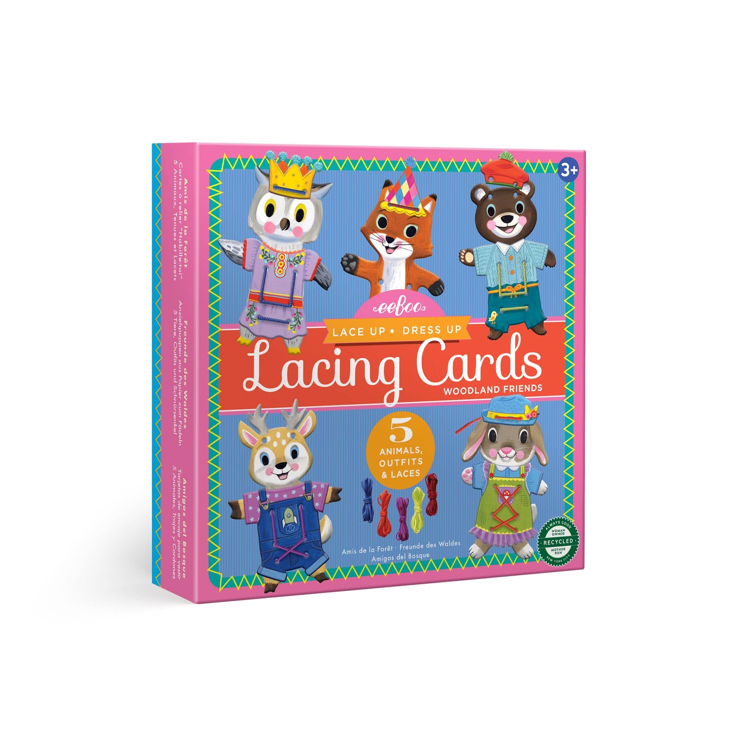 Woodland Friends Dress Up Lacing Card