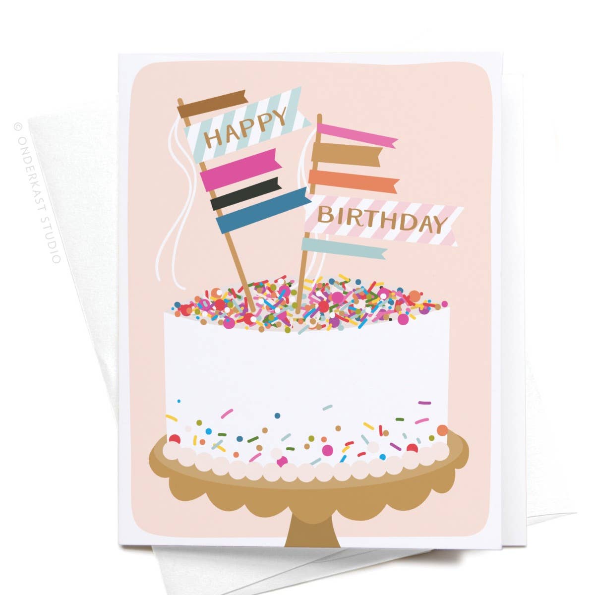 Happy Birthday Sprinkle Cake Greeting Card