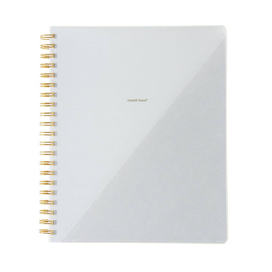SIGNATURE SPIRAL NOTEBOOK WITH POCKET – CHARCOAL