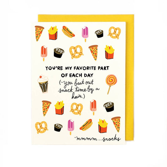 Snack Time Love Card